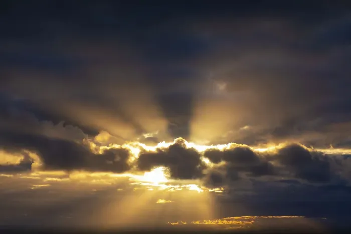 Framed Print : Dramatic Clouds in the Autumn Skies, Victoria, Australia