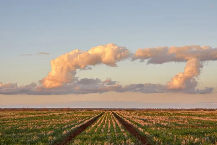 Framed Print : Dramatic Cloudy Skies Over Rural Queensland