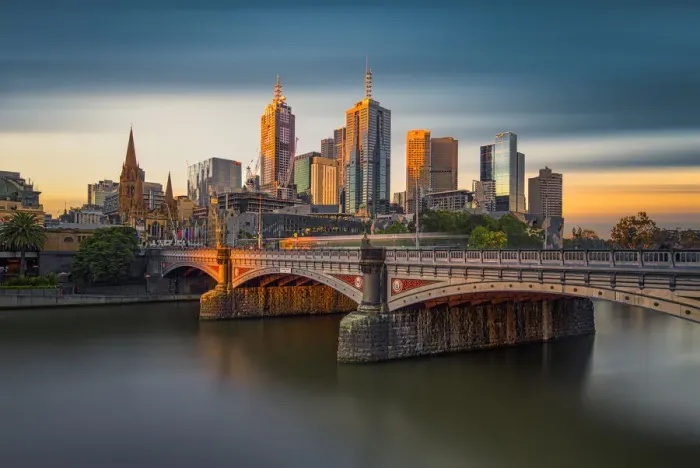 Framed Print : Dramatic Melbourne cityscape Framed Print : Dramatic Melbourne cityscape