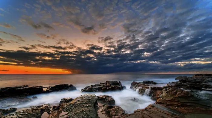 Framed Print : Dramatic seascape sunrise Framed Print : Dramatic seascape sunrise