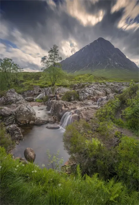 Framed Print : Dramatic skies over Buachaille