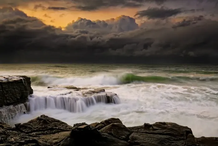 Framed Print : Dramatic stormy sunrise Framed Print : Dramatic stormy sunrise