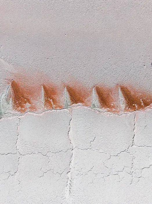 Framed Print : Drone photo showing abstract patterns on a dry salt lake, Lochiel, South Australia, Australia