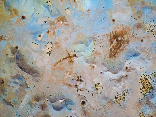 Drone shot of opal fields, Coober Pedy, Australia
