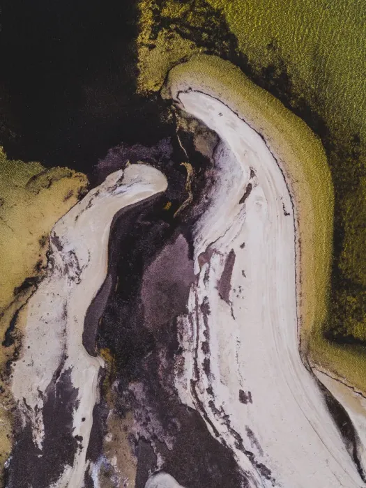 Framed Print : Drone shot of unusual beaches, Shark Bay, Australia Framed Print : Drone shot of unusual beaches, Shark Bay, Australia