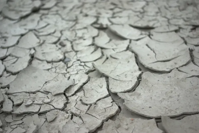 Framed Print : Dry season - cracked land