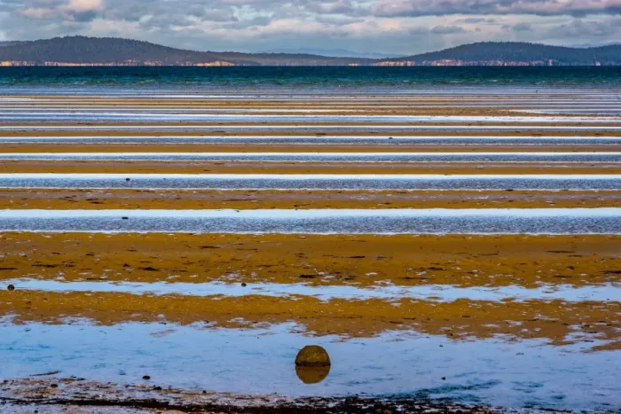 Framed Print : Dunalley Bay, Tasmania