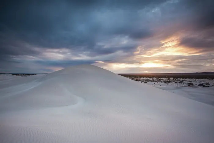 Framed Print : Dunes in the fading light