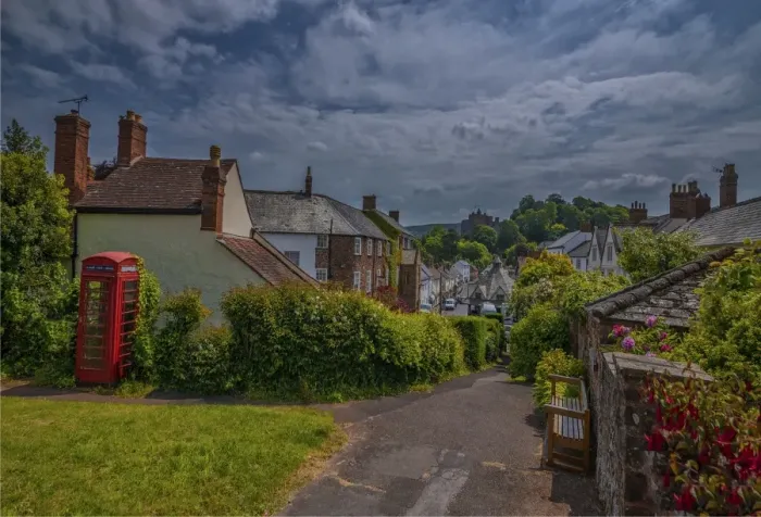 Framed Print : Dunster view Framed Print : Dunster view