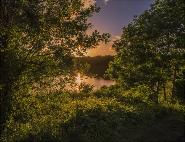 Framed Print : Dusk light, Pembrokeshire, Wales, United Kingdom