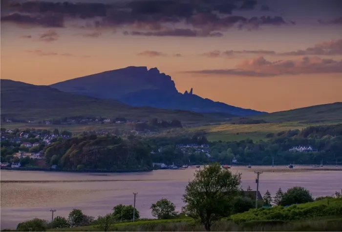 Framed Print : Dusk on the Storre, near Portree, Isle of Skye, Scotland, the United Kingdom Framed Print : Dusk on the Storre, near Portree, Isle of Skye, Scotland, the United Kingdom