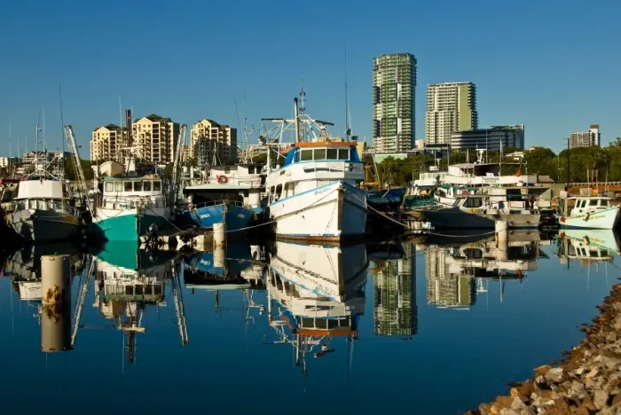 Framed Print : Early morning at Bay Marina Framed Print : Early morning at Bay Marina