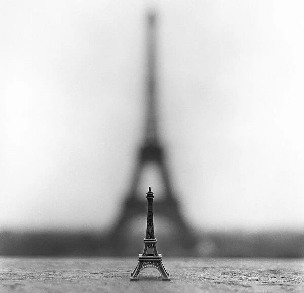 Eiffel Tower, big and small