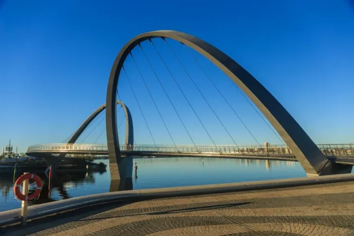 Framed Print : Elizabeth Quay Bridge