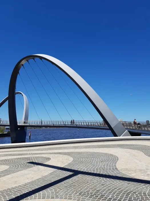Framed Print : Elizabeth Quay Bridge in Perth Western Australia Framed Print : Elizabeth Quay Bridge in Perth Western Australia