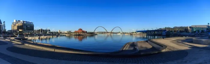 Framed Print : Elizabeth Quay panorama Framed Print : Elizabeth Quay panorama