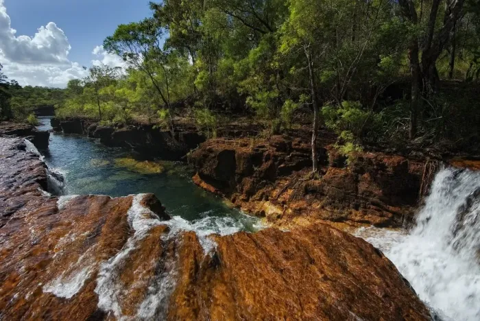 Framed Print : Elliott Falls Cape York QLD