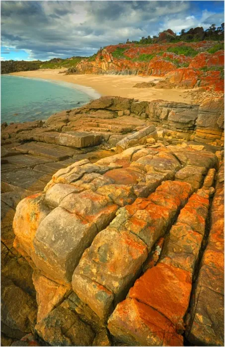 Framed Print : Emita Beach near Marshall Bay, West coastline of Flinders Island, Bass Strait, Tasmania