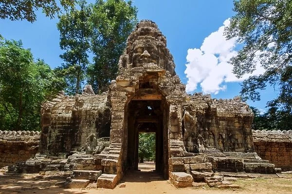 The Entrance Gate of Banteay Kdei, Angkor, Siem Reap, Cambodia