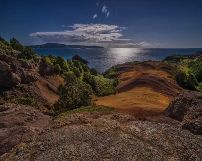 Framed Print : Eroded landscape Phillip Island