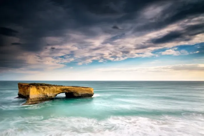 Framed Print : Eroded rock formation in ocean Framed Print : Eroded rock formation in ocean