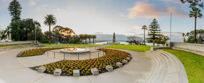 Framed Print : Eternal flame and State memorial, Perth, Western Australia, Australia