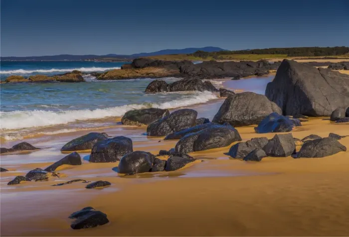 Framed Print : Eurobodella National Park, southern coastline of New South Wales, Australia
