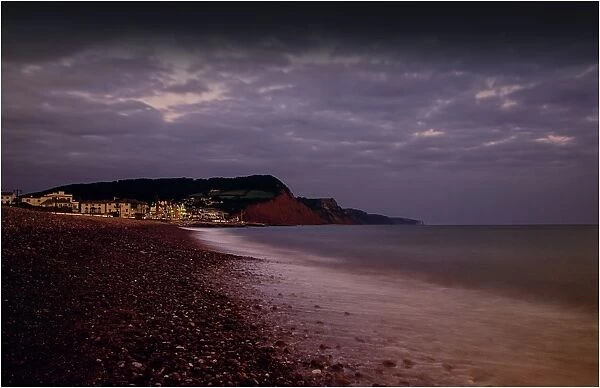 Evening light on the Jurassic coastline, Dorset, England