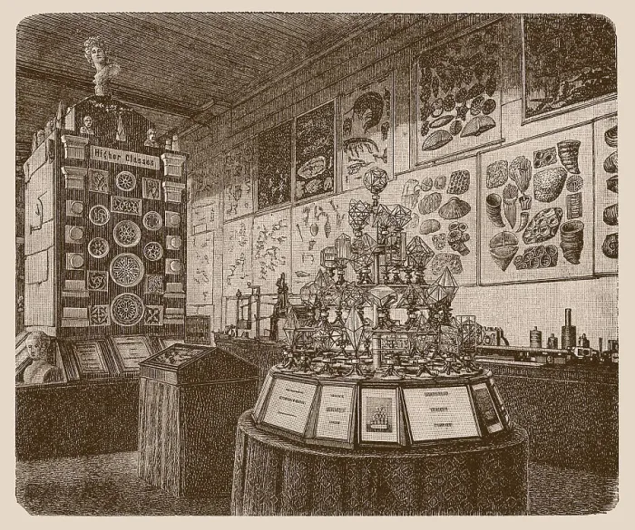 Framed Print : From the Exhibition Palace in Melbourne. The German teaching department Framed Print : From the Exhibition Palace in Melbourne. The German teaching department