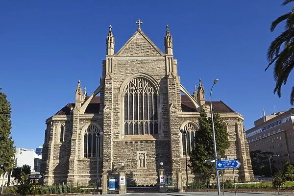 Facade of St Marys cathedral in Perth