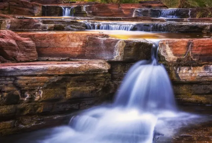 Framed Print : Falls At Dales Gorge, Karijini National Park