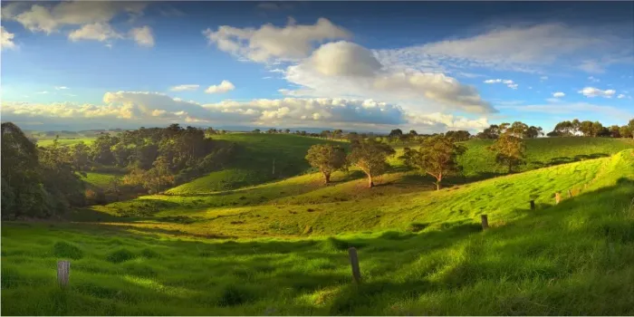 Framed Print : Farmland near Toora, South Gippsland, Victoria, Australia Framed Print : Farmland near Toora, South Gippsland, Victoria, Australia