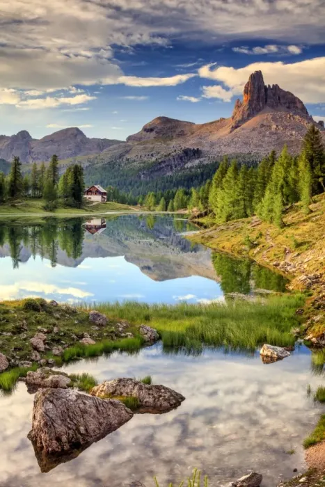 Framed Print : Federa lake