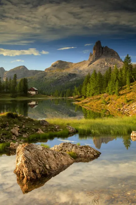 Framed Print : Federa lake