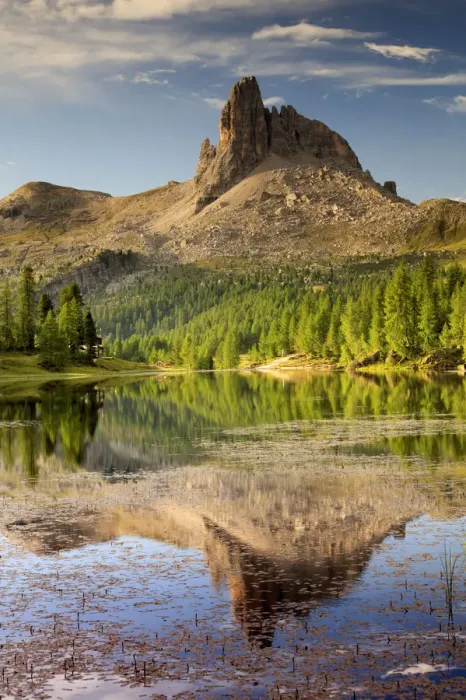 Framed Print : Federa lake, Dolomites
