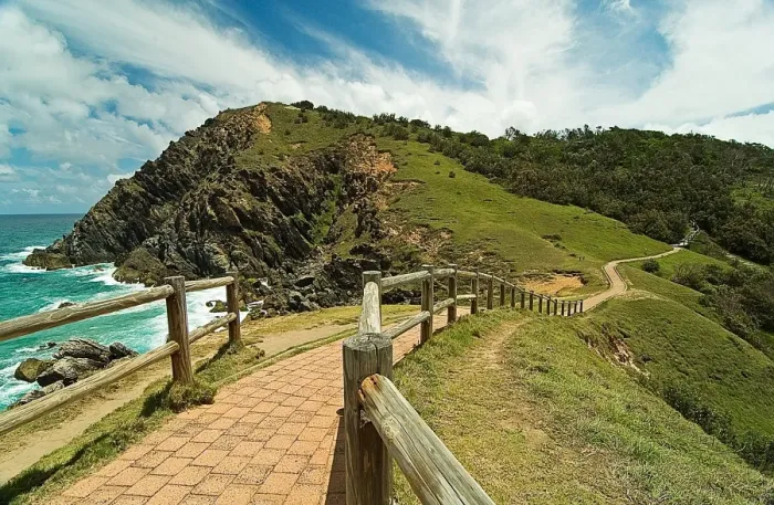 Framed Print : Fence leading path