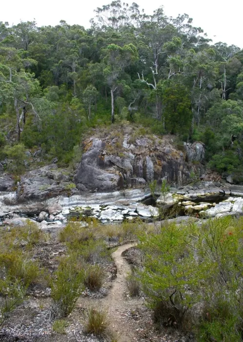 Framed Print : Fernhook Falls