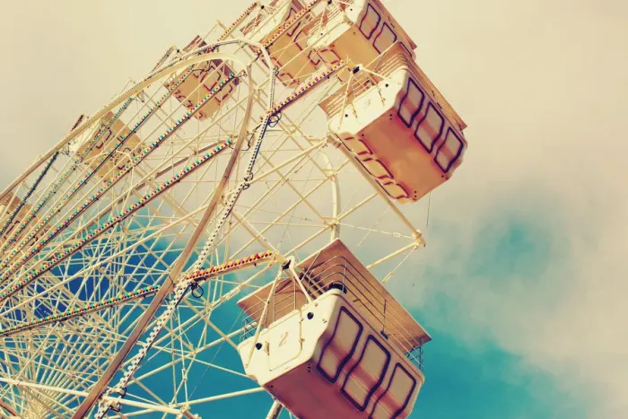 Framed Print : Ferris Wheel Against the Summer Sky Framed Print : Ferris Wheel Against the Summer Sky
