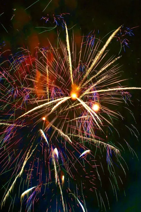 Framed Print : Firework display, new years eve, Melbourne