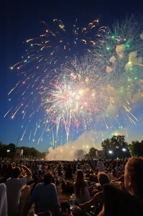 Framed Print : Fireworks in Washington DC Framed Print : Fireworks in Washington DC