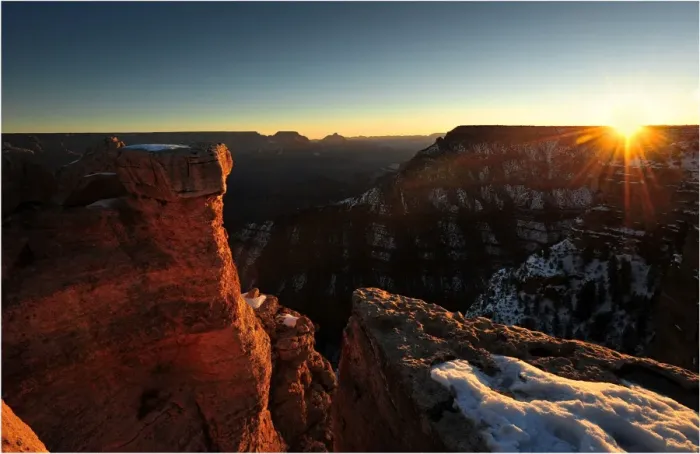 Framed Print : First rays of the dawn sun, Grand Canyon, Arizona, south western United States of America Framed Print : First rays of the dawn sun, Grand Canyon, Arizona, south western United States of America