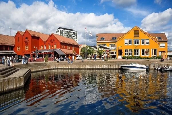 The Fish Wharf (Fiskebrygga), Kristiansand, Vest-Agder County, Southern Norway