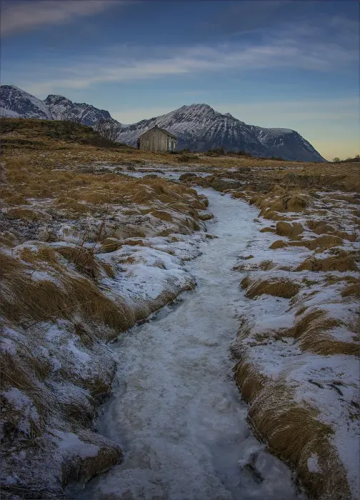 Framed Print : Flakstadoya Winter