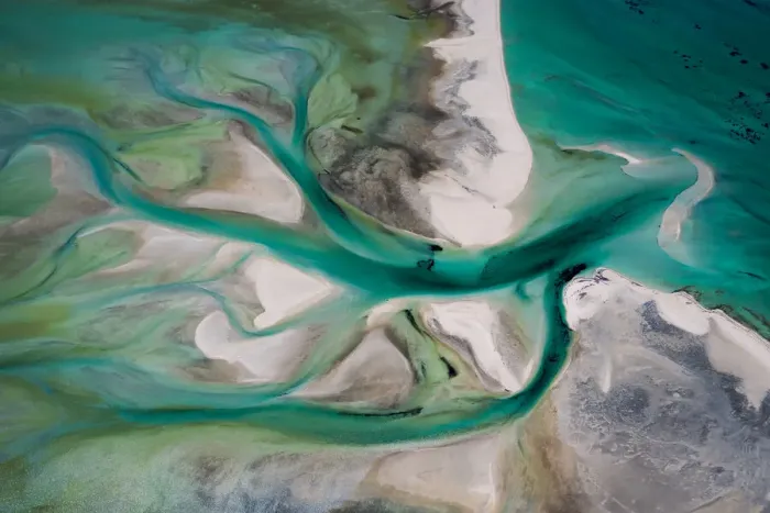 Framed Print : Flying over Shark Bay