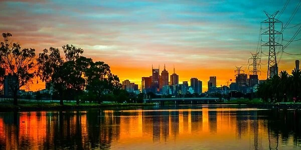 Footscray park (view Melbourne city)