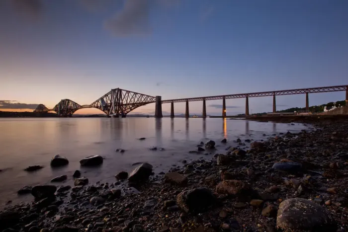 Framed Print : Forth bridge at sunset