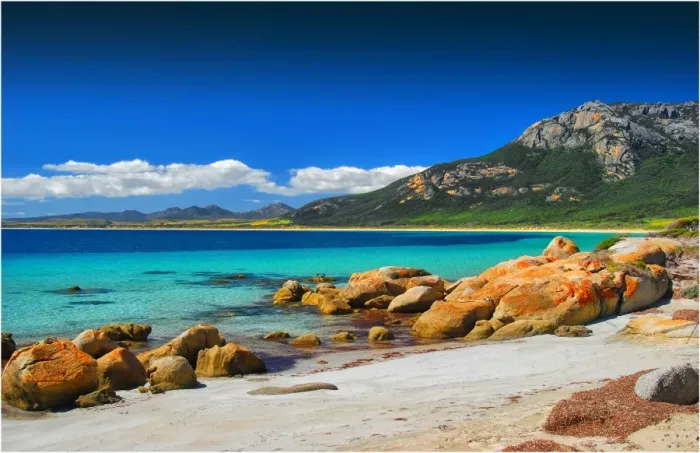 Framed Print : Fotheringate beach at Trousers Point, Lacota, Flinders Island, Bass Strait, Tasmania Framed Print : Fotheringate beach at Trousers Point, Lacota, Flinders Island, Bass Strait, Tasmania