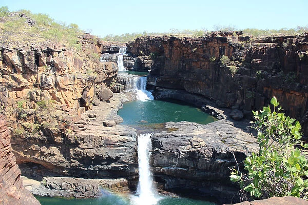 The four-tiered Mitchell Falls
