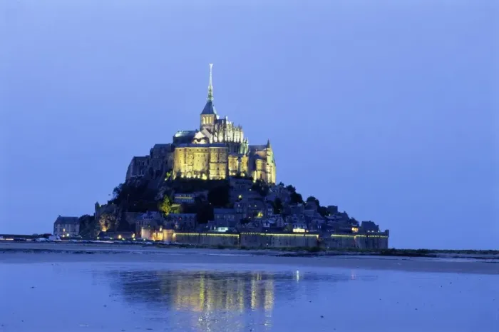 Framed Print : France, Normandy, Mont Saint Michel exterior Framed Print : France, Normandy, Mont Saint Michel exterior