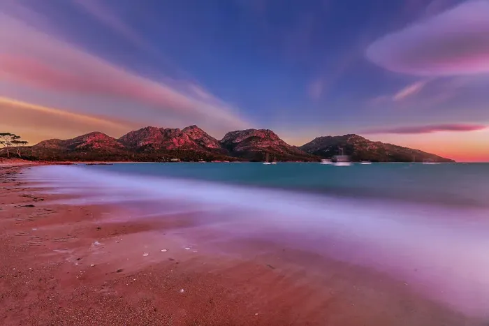 Framed Print : Freycinet sunset